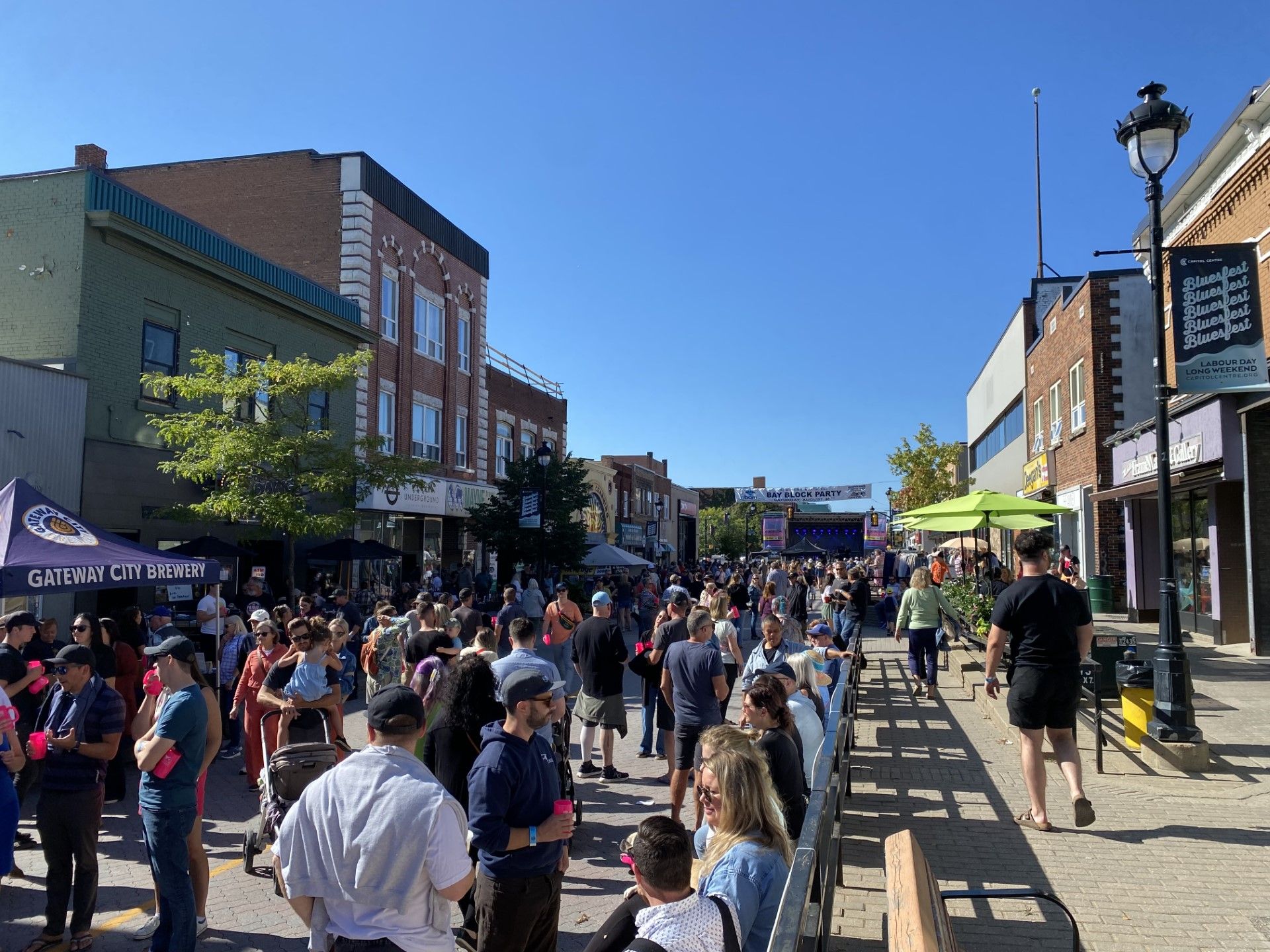 busy downtown north bay